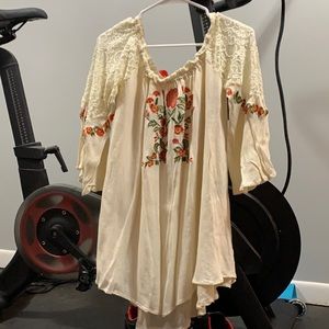 Off the shoulder floral dress